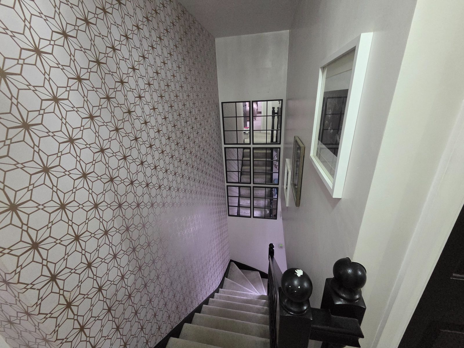 Finished staircase and hallway