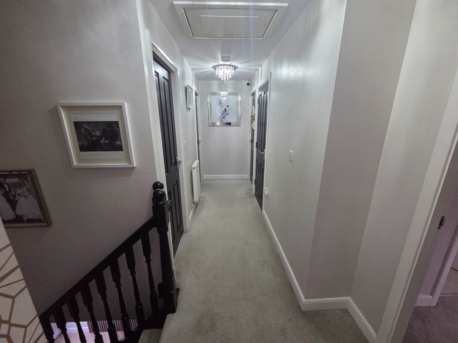 Finished hallway and interior improvement work