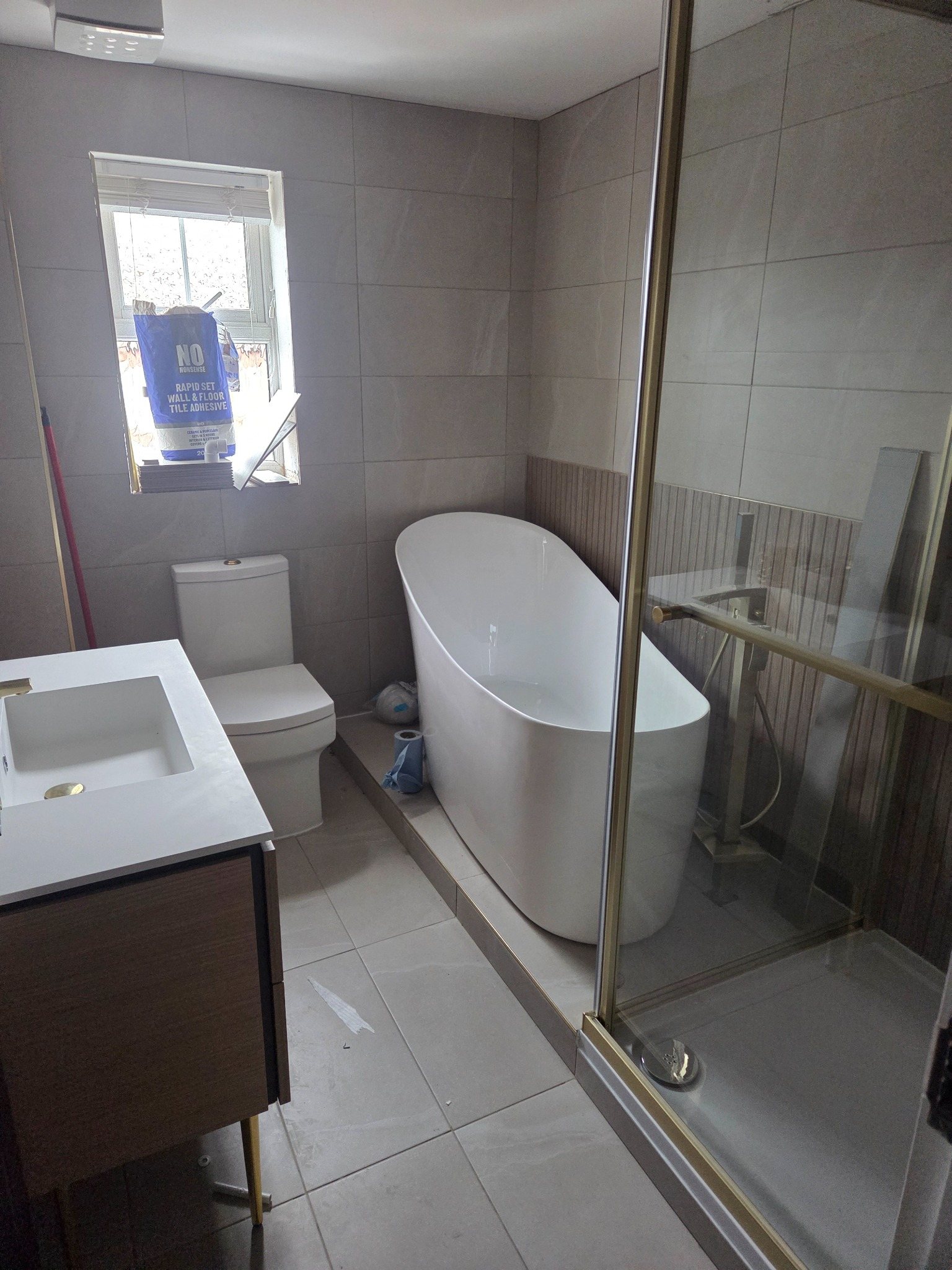 Finished bathroom installation