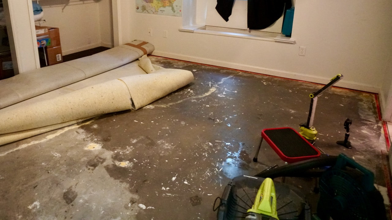 Checking damp and moisture caused by water damage